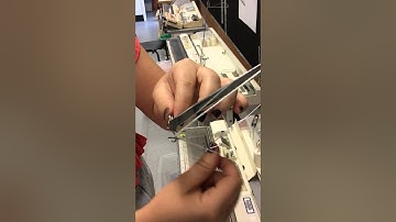 Knitting Machine - threading the yarn