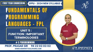 SPPU's FE - FPL | Session 80 | Unit 5 | Function | Important Terminologies | C Programming screenshot 4