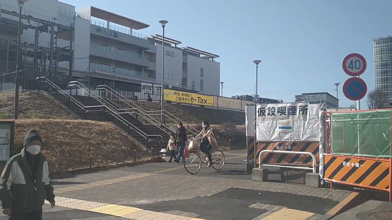 中野駅　新駅ビル　アトレ建設途中　Nakano Walk