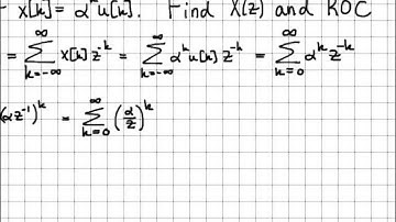 Z-Transform Example #2 - Z-Transform Part 1