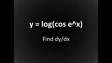 y = log(cos e^x) Find dy/dx | NCERT | CalculusCheck | Class12