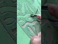 RELAXING carving process 😌 #satisfying #artist #linocut #carving #relaxing #calming #printmaking