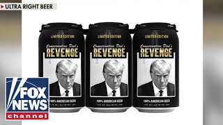 'Woke-free' beer company's Trump mugshot can becomes instant hit