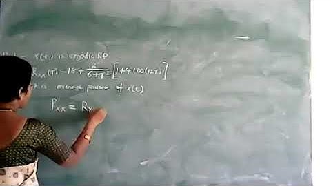 Lecture 153: Problem 5 on power spectral density and auto correlation function