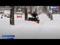 Семья Шкуровых из Марий Эл чистит снег с помощью самодельной техники