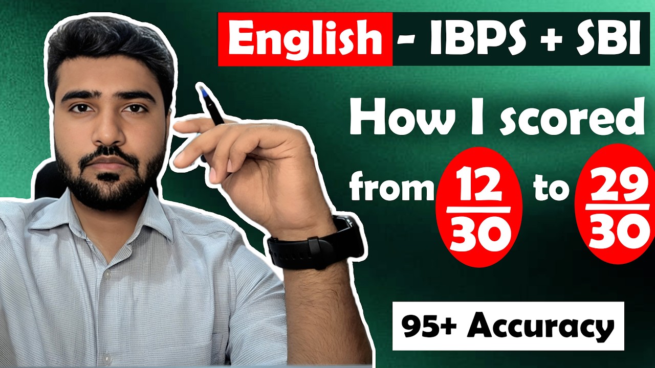 Increase score in English for SBI and IBPS exams | Best strategy for English for sbi po and ibps po