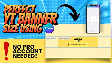 How to Make a YouTube Banner that fits Perfectly (Using Canva)