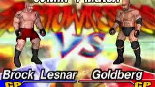 Fire Pro - Goldberg vs Lesnar - Exploding Barbed Wire Death Match screenshot 5