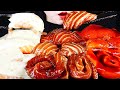 ASMR SALMON SUSHI, 연어 먹방, SALMON SASHIMI, 연어회 먹방, 연어 초밥, 간장 연어장, 불닭 소스, 크림 소스 먹방MUKBANG