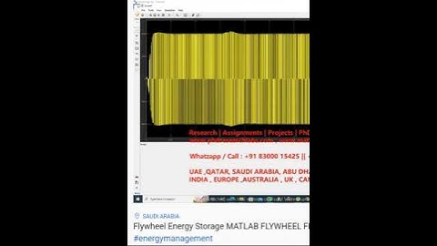 Flywheel Energy Storage - MATLAB FLYWHEEL FESS - MATLAB SIMULINK PHD RESEARCH