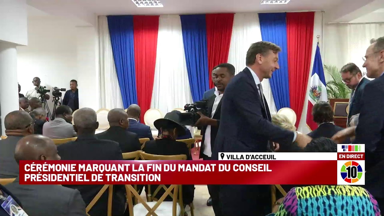 CÉRÉMONIE MARQUANT LA FIN DU MANDAT DU CONSEIL PRÉSIDENTIEL DE TRANSITION