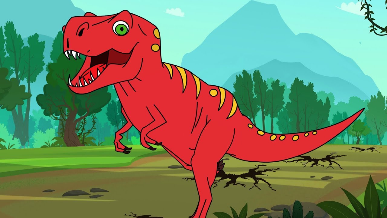 T rex Tyrannosaurus Rex Dinosaur song I Kid  family friendly Dinosaurs Songs by Fun For Kids TV