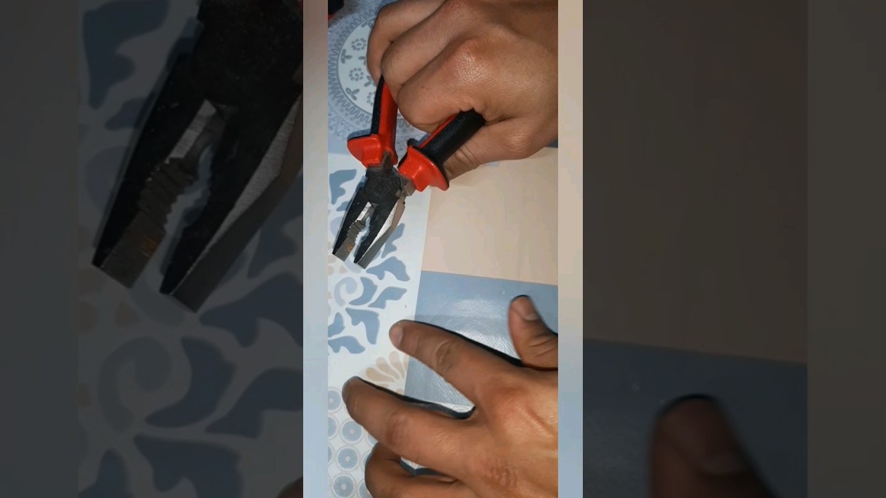 Como cortar correctamente y rápido  con una tenaza