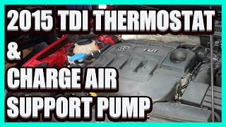 2015 Jetta TDI thermostat charge support pump