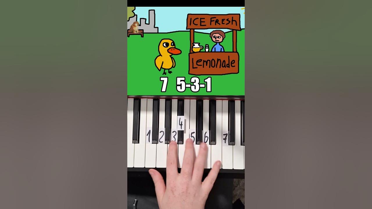 The Duck Song Piano Tutorial #shorts