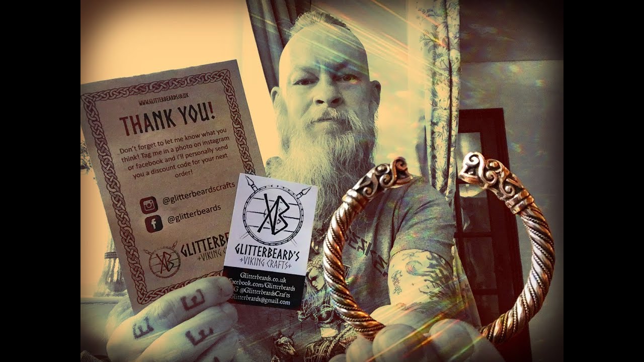 Glitterbeard’s Viking Crafts bracelet review. YouTube