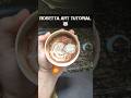 Latte Art - Rosetta🌷 | #ytshorts​​ #shorts #rosetta​ #rosettalatteart​  #latteartist​​ #coffeeart