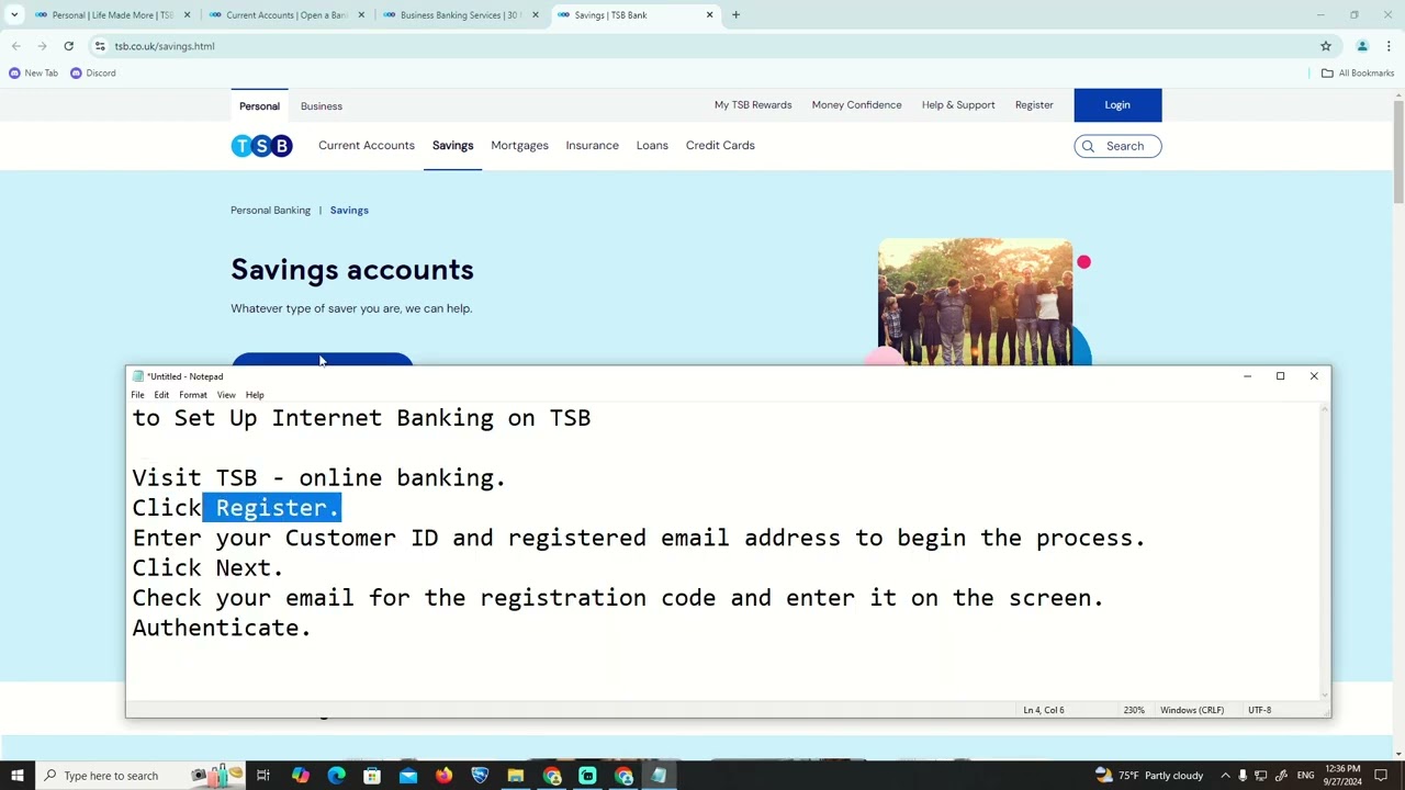 How to Set Up Internet Banking on TSB