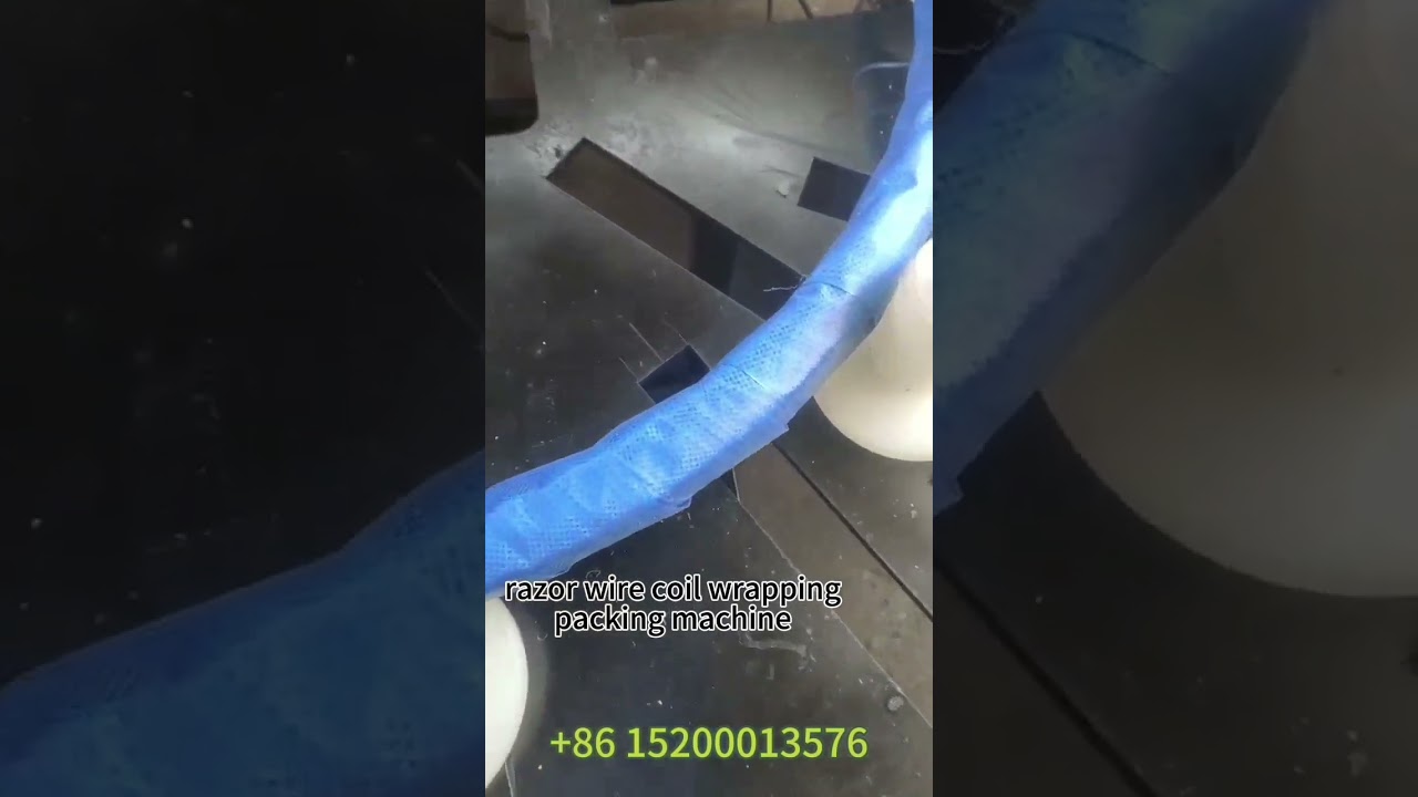 Cheap Razor Barbed Wire Coil Wrapping Packing Machine With Factory Price