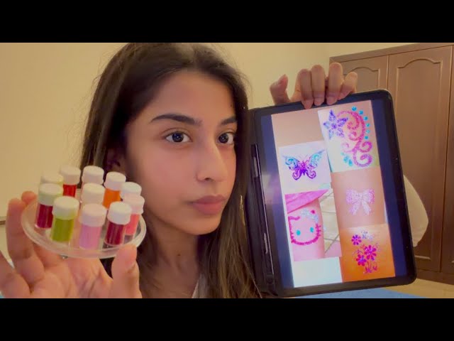 body tattoo painting ‧₊ ⟡彡 ASMR 