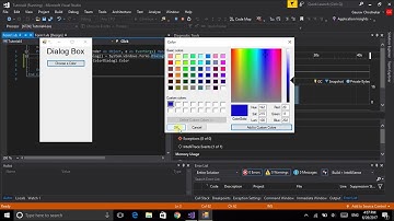 Visual Basic Tutorial 4 | Dialog Box | Color Diaglog | File Dialog | Font Dialog