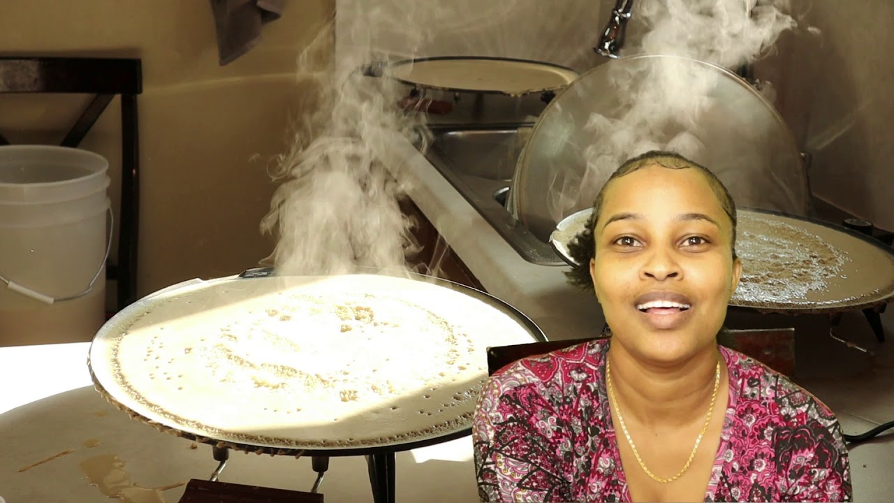 Modern Injera Making How to make fantastic injera - YouTube
