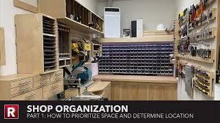 Shop Organization  Part 1: How To Prioritize Space and Determine Location