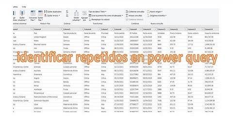 Identificar repetidos en Power query