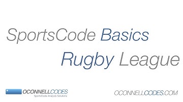 Rugby League Code Window | SportsCode Basics