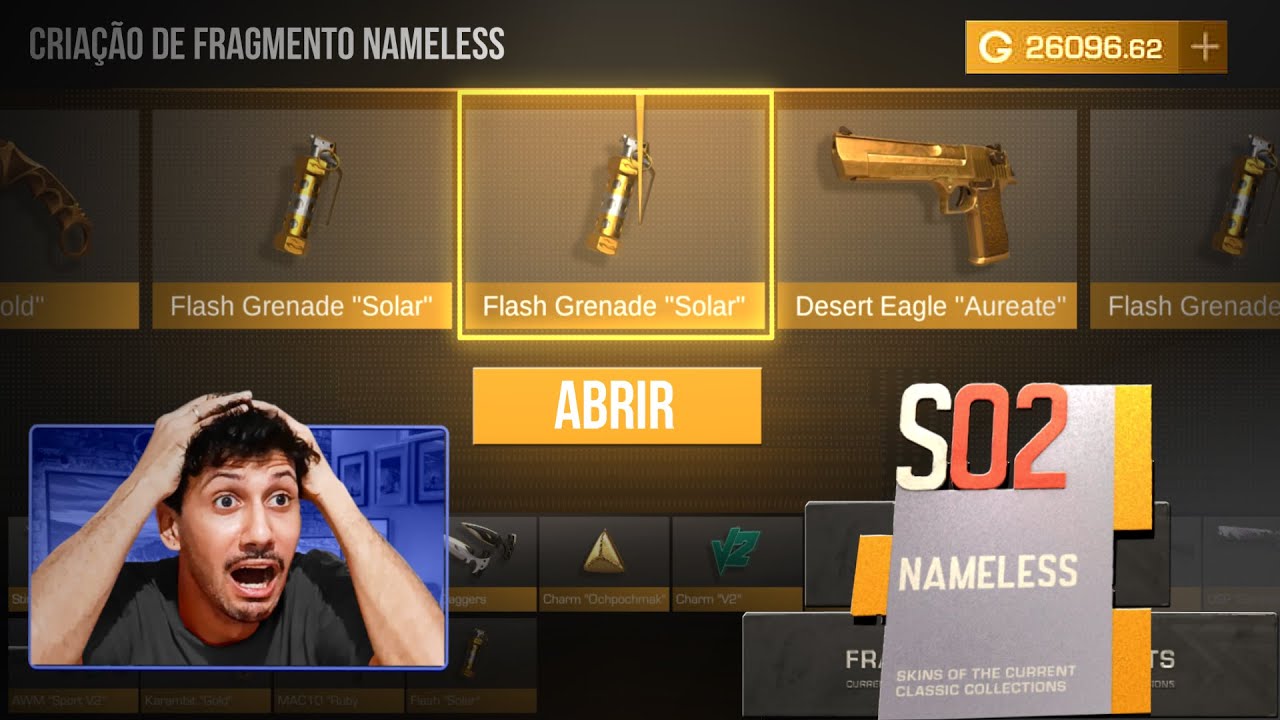 Usei 10 Fragmentos NAMELESS e CRIEI uma SKIN ULTRA RARA!! - Standoff 2