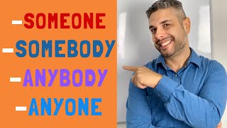 SOMEONE,SOMEBODY,ANYONE,ANYBODY | DIFERENÇAS ENTRE ELES.