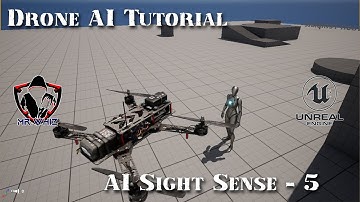 MrWhiz Unreal Engine 5 Advanced Drone AI Tutorial - AI Perception - 5 #mrwhiz #unrealengine5 #drone