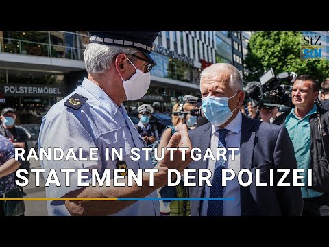 Randale in Stuttgart: Statement des Sprechers der Polizei Stuttgart