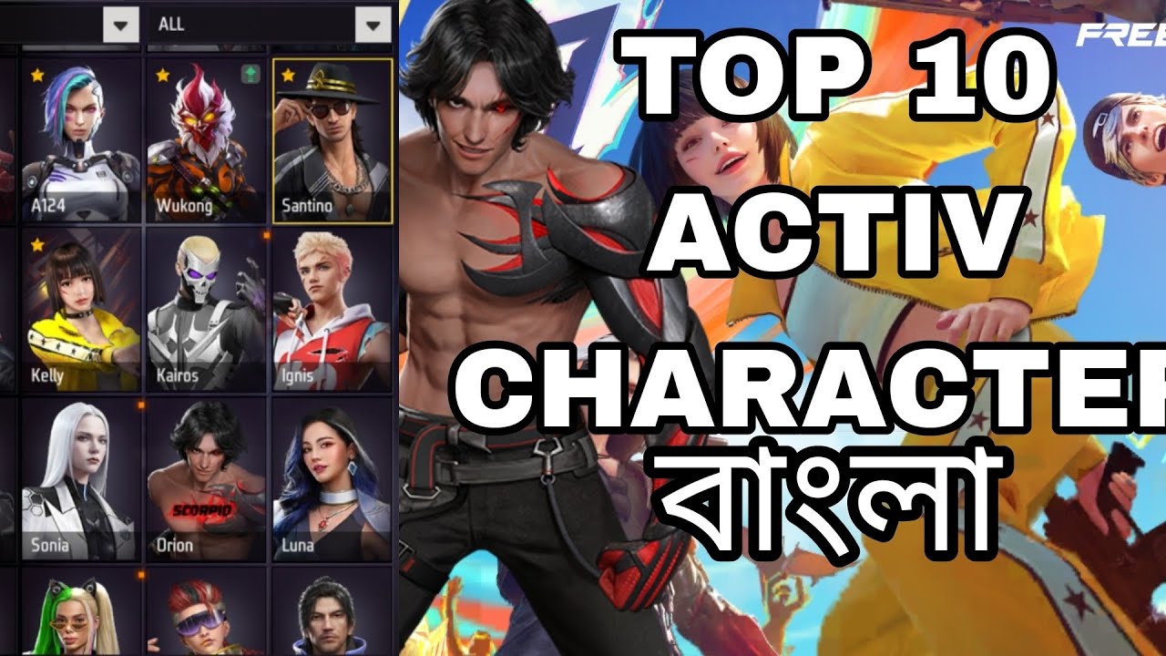 Activity Charactor top 10 best activities character - YouTube