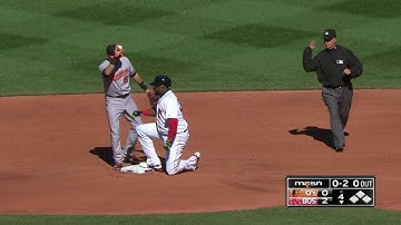 BAL@BOS: Reimold catches Ortiz trying to advance