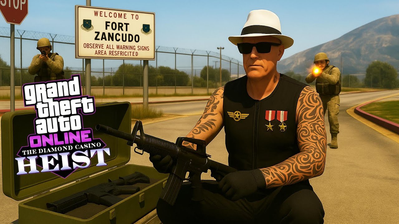 Diamond Casino Heist Unmarked Weapons: How To Easily Steal Them From Fort Zancudo GTA Online