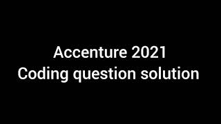 Accenture 2021 Coding question solution balls code asked for today's slots