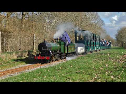 "WESTERN QUEEN" back with Tender on the Eastleigh Lakeside Miniature Railway - 28/02/2026