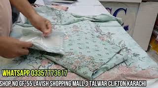 Zainab Chottani Original Luxury Lawn 2026 Available at Sharif Collection
