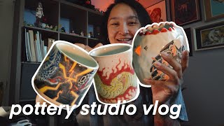 Pottery studio vlog, first online shop, ceramic haul, making things!