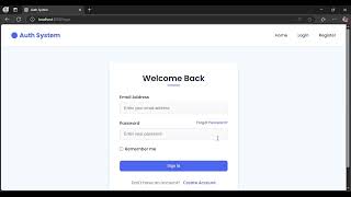 Authentication System using MERN Stack