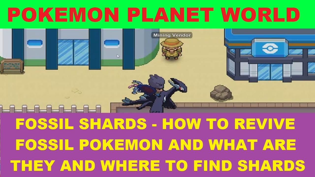 Poke Nexus (PPO) - Fossil Shards-How To Revive Fossil Pokemon-Where To Find Shards.