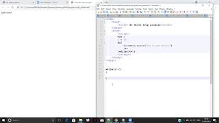 javascript loop- do while,break and continue statement