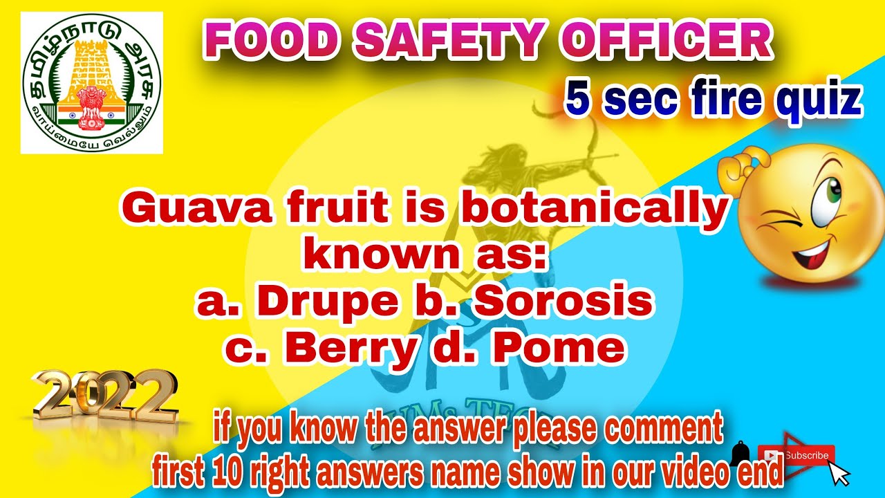 Food safety officer mcq quiz fire /set 10/5 sec fire/ AVMS TECH YouTube