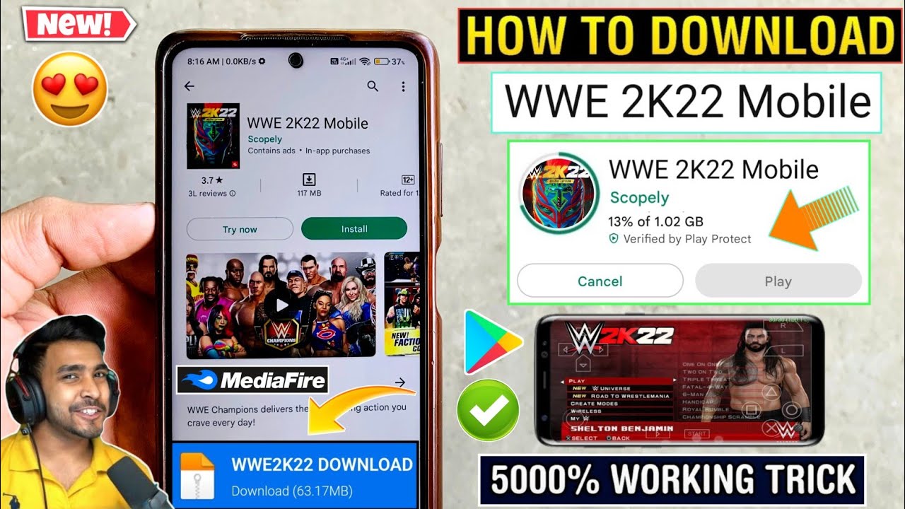 WWE 2K22 Mobile For Android And IOS - GTA Pro - Medium