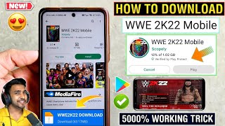 😍 WWE 2K22 DOWNLOAD FOR ANDROID | HOW TO DOWNLOAD WWE 2K22 MOBILE ON ANDROID | WWE 2K22 PLAY STORE screenshot 2