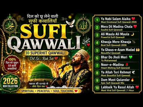     🌙 Best Sufi Qawwali 2026 ❤️ Soulful Spiritual Music for Peace & Healing