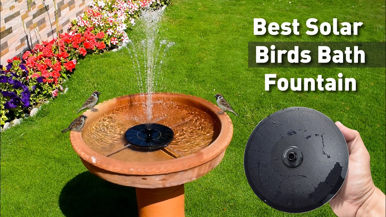 Best Solar Birds Bath Fountain for you | Solar Fountain for Garden - YouTube