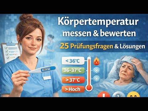 Pflegeexamen: Temperaturregulation verstehen – Prüfungsfragen + Musterlösungen | Fieberphasen