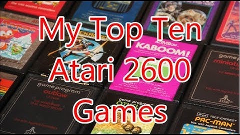 My Top Ten Atari 2600 Games So Far - The No Swear Gamer